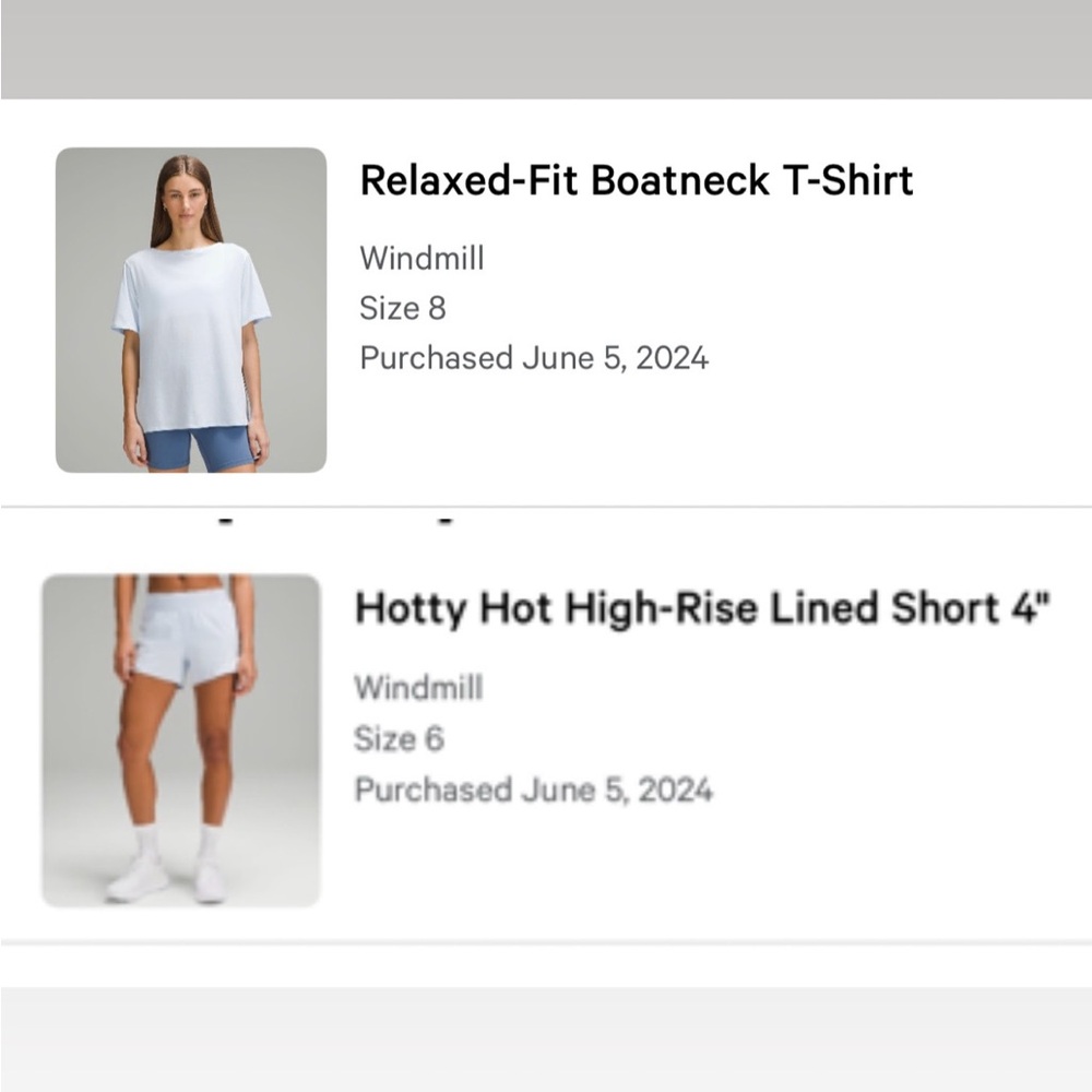 Lululemon Athletica Light Blue Set